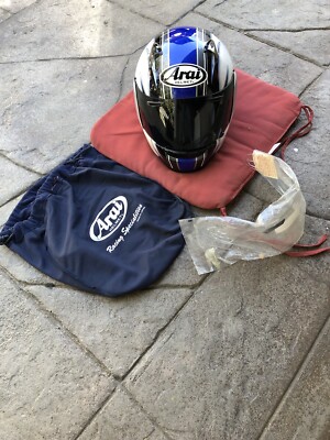 Arai フルフェイスヘルメット PROFILE Lサイズ Arai Helmet Profile Size L Color Aluminum Silver And Blue Racing