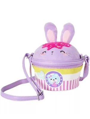 Claire's Girls Cupcake Bunny Rabbit Crossbody Bag Purse RRP $16.99 New With Tags