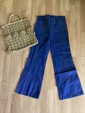 Vintage 1970  s Dittos Flare High waisted Jeans Light Blue Denim