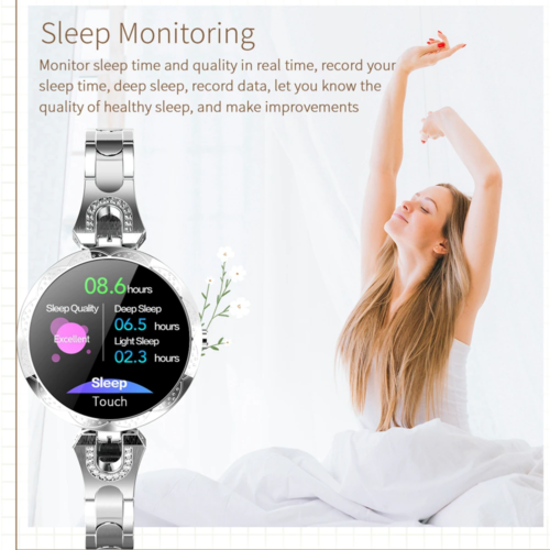 Fashion Women's Smart Watch Waterproof Wearable Device Sports Heart Rate Monitor - Picture 6 of 8