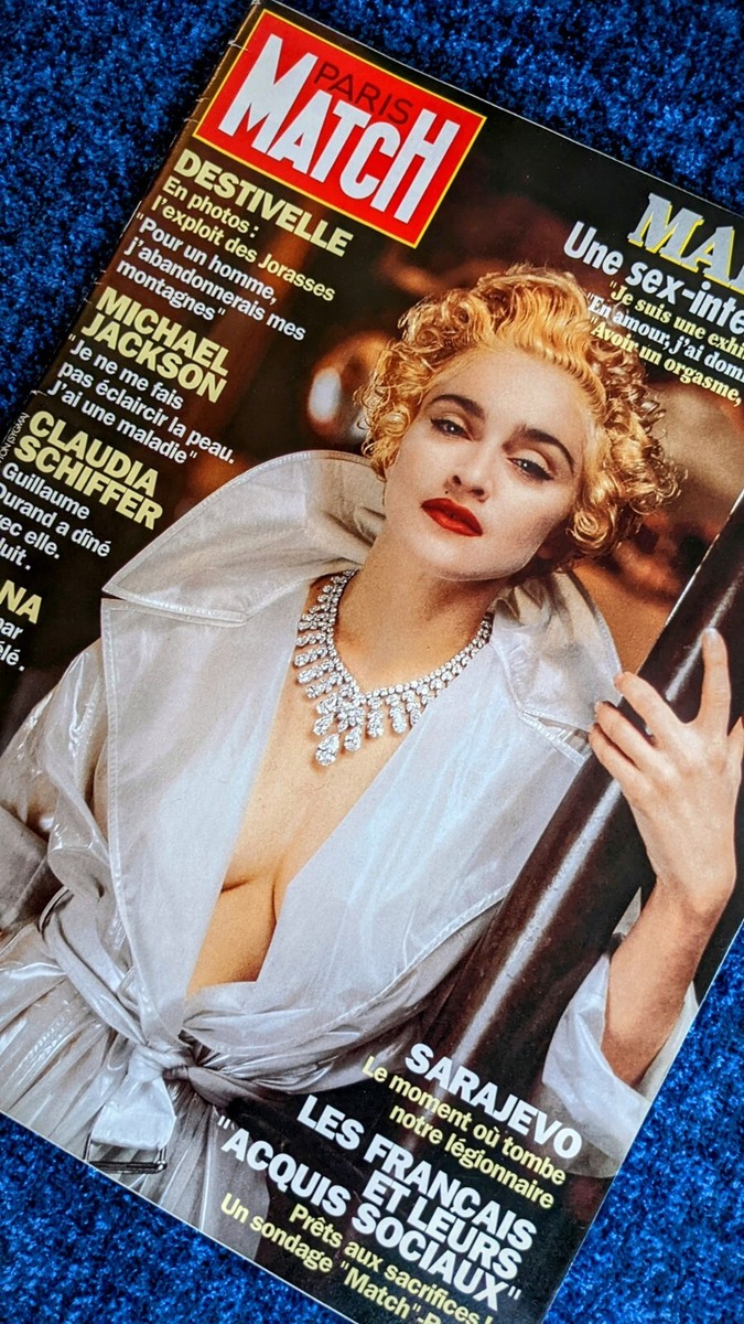 MADONNA PARIS MATCH MAGAZINE FRANCE 1993 Body Of Evidence Promo