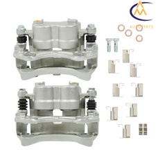 2pcs Brake Calipers w/ Bracket Front LH+RH For 1999-2004 Jeep Grand Cherokee WJ