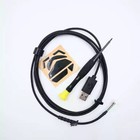 Mouse USB Cable Braided Wire +Feet Pads for Logitech G502 G402 G102 Gaming Mouse