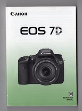 Canon EOS 7D Genuine Digital Camera Instruction Manual / User Guide In English