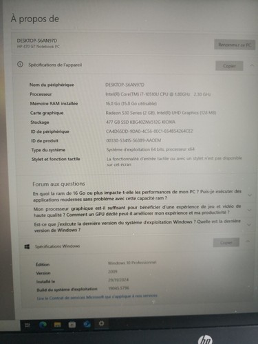 AMILO Notebook Pi 3525 – 15,4 Pouces – Pour Pièces Détachées (ne Fonctionne Pas)