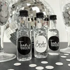 TEAM BRIDE Mini Shot Bottles - Hen Party Favours, Hen Do Gift Bag Filler, x11 pk