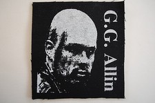 GG Allin Cloth Patch Sew On Badge Hardcore Punk Rock Music Approx. 4"X4" CP35