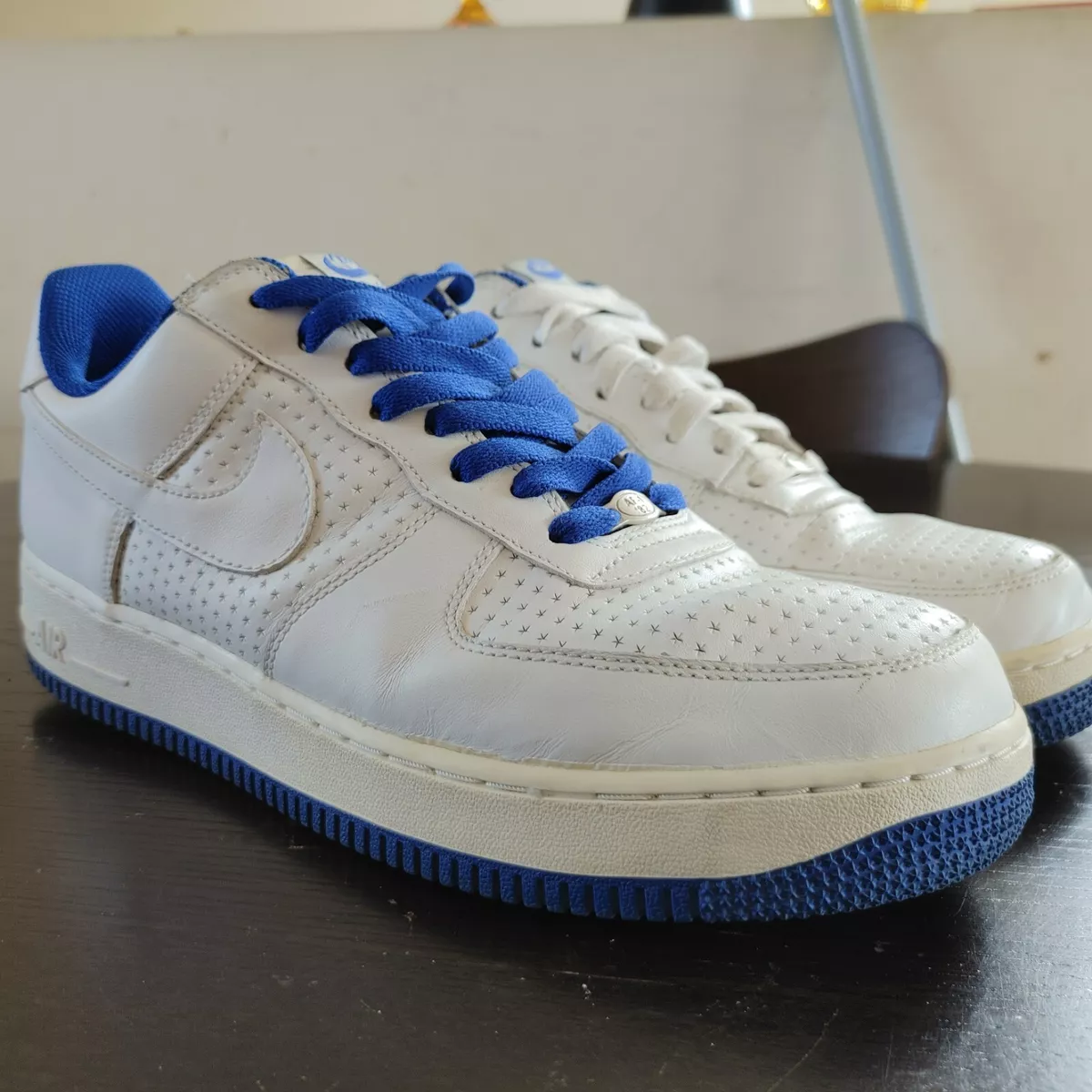 Louis Vuitton Nike Air Force 1 Low White Royal Blue Size UK 10- EU 44.5- US 10.5