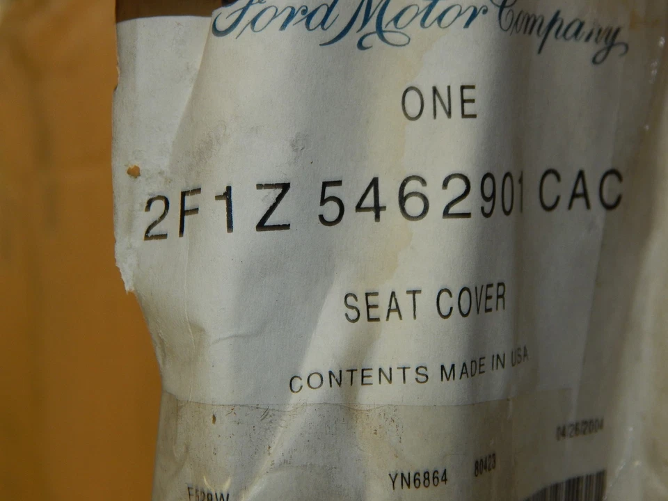 New OEM 2002-2003 Ford Taurus Mercury Sable Seat Cushion Cover Black Leather - Image 4 of 4