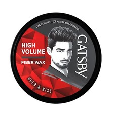 Gatsby Styling Fiber Hair Wax - Bold Rise 75gm High Volume, Natural Finish