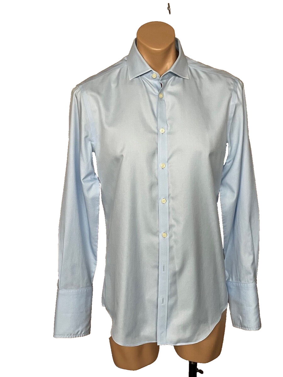 fitted dress shirts with french cuffs Ragazzo 29820 Boy's Dress Shirt - French Cuff - SLIM Fit - Box Weave main image 1