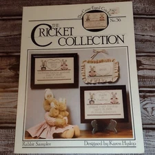 The Cricket Collection Rabbit Sampler Cross Stitch #36 By Karen Hyslop VTG 1987