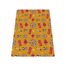 Carpet protector chair mat Pad under Office Desk Girlish grisaille 120x90