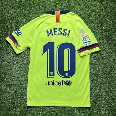 2018 2019 Fc Barcelona Leo Messi Jersey Small S Green Nike Shirt