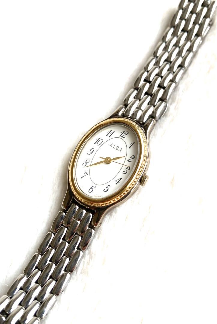 Seiko Alba 1N01-0Ew0 Analog Quartz Women Ladies Watch In Good