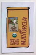 Organic Cafe Cubano Dark Roast Mayorga Coffee Company Sticker Decal