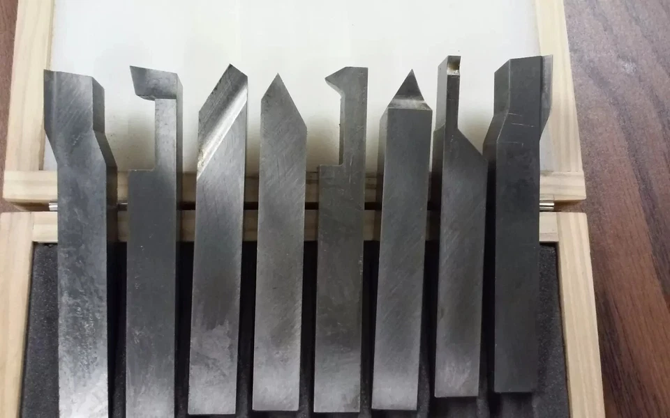 3/8" shank 8pcs/set Solid HSS tool bits offset cranked turning - Image 2 of 4