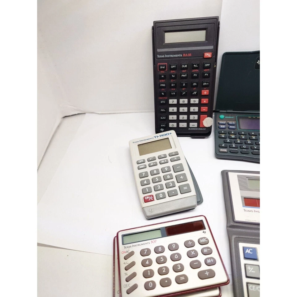 Texas instruments calculators and more 10 Piece Lot For Parts Repair Only TI - Image 2 of 2