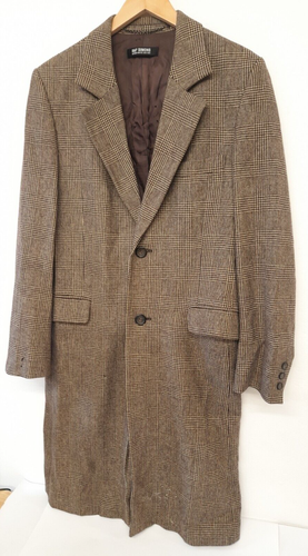 RAF Simons Tweed Coat Autumn Winter 2003 Vintage Long Overcoat Mens Size L 42" - Picture 4 of 18