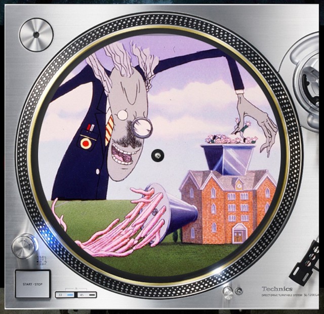 Pink Floyd Brick in Wall Slipmat Turntable 12" LP Record Player, DJ