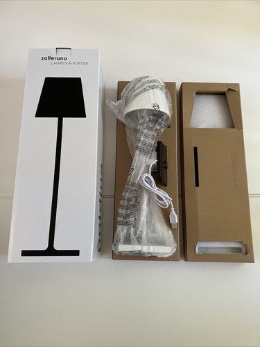 NIB Zafferano LAMPES-À-PORTER Poldina Pro Rechargeable Table Lamp - White - Picture 3 of 11