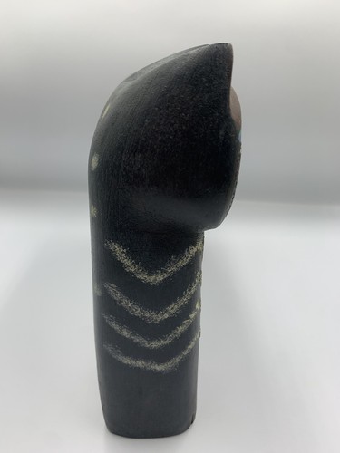 Vintage 1999 Laurel Burch Katze schwarz Chevron Figur Statue Modell Ornament - Bild 5 von 11