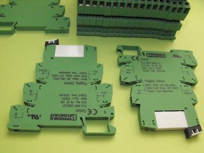 Lot De 10 Relais Phoenix Contact 24VDC 2A + Socles PLC-BSP-24DC/21 | Pièces D'occasion Fonctionnelles