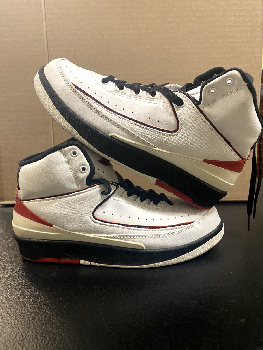 2003 VNDS Air Jordan Retro 2 GS White Varsity Red 6Y Classic  display picture 1