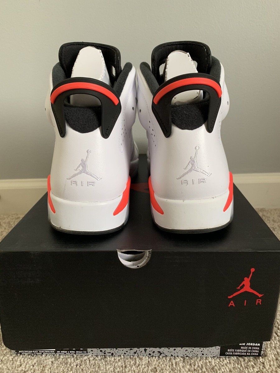 【US10.5】 AIR JORDAN 6 RETRO 384664-123 Jordan 6 Retro Infrared White (2014) Men's - 384664-123 - US
