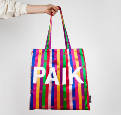 【Miseki SEOUL】25ss Tie-up tote bag Nam June PAIK Art Center Korea Tote BAG 38* 41* 30 cm +