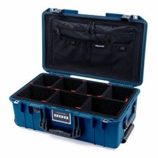 Indigo Blue  Black Pelican 1535 case - TrekPak  combo lid pouch