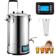 Home Beer Brewing Machine Grain Kettle Brewing System w/ Circulating Pump 8 Gal