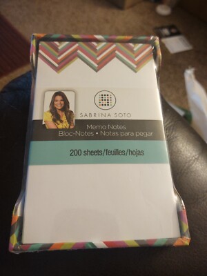 Sabrina Soto Designer Memo Notes Bloc-notes 200 Sheets