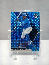 2021 Panini Mosaic Prizm  Blue Reactive Hanser Alberto #55 Kansas City Royals