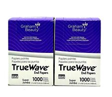 Graham Beauty True Wave End Papers Super Jumbo 1000ct 3"X4.25"-2 Pack