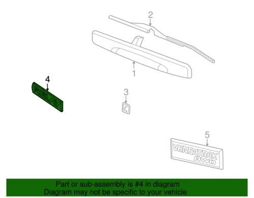 Conjunto de placa de identificación de puerta levadiza trasera saturn relé original GM 2005-2007 2 3 15102876 Foto 2 de 2