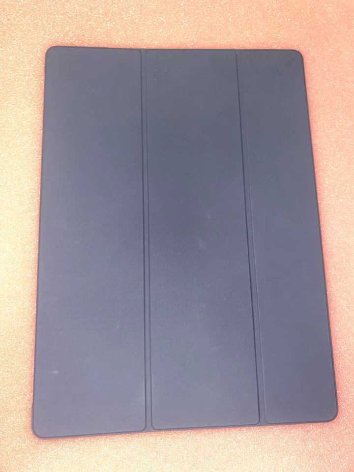 Apple I pad Cover / Tablet Smart Case / Rubber/Suede Tri-fold Flip Cover Grey - Image 2 of 3