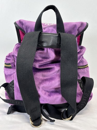 Vtg Juicy Couture Y2K Mini Velvet backpack Purple VGUC HTF - Picture 2 of 8