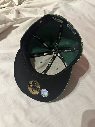 Cappellino new era 59fifty 7 3/8 Verde A Scacchi 3D Raro MLB Edition - Imagen 3 de 4