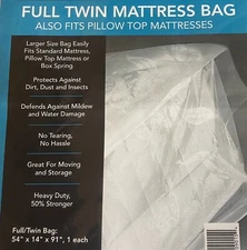 TWIN - FULL MATTRESS COVER PROTECTIVE CARE BEDDING 54”x14”x91”