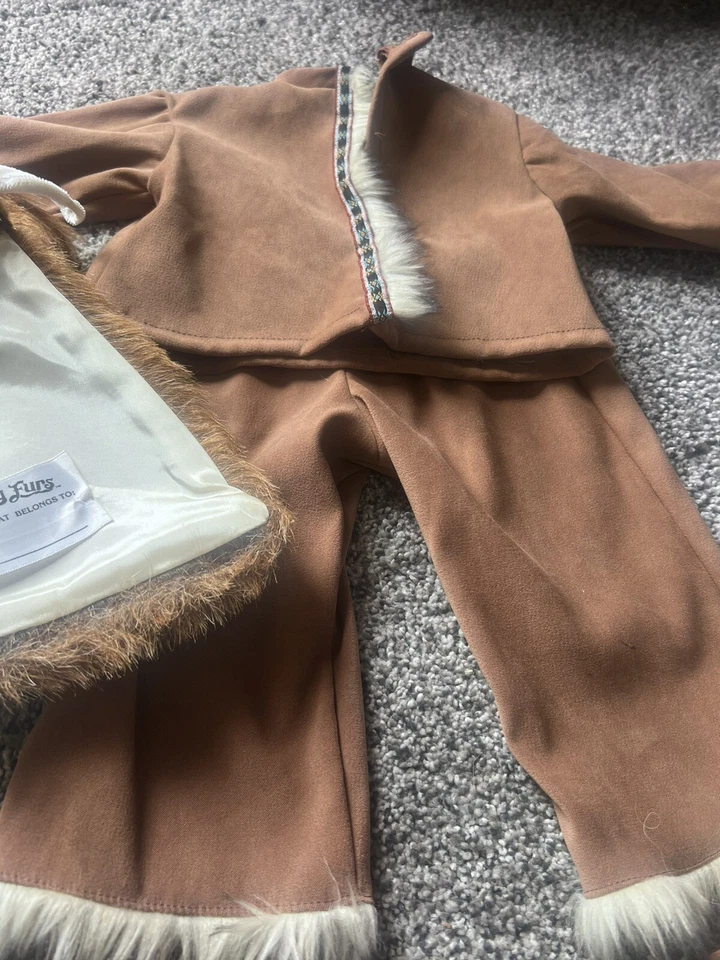 Disfraz indio PIEL completo con botín sin usar aprox. Talla 3 Meses, Infantil Foto 3 de 4