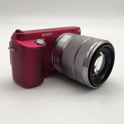Sony Alpha NEX-F3 Mirrorless Camera Red + E 18-55mm f/3.5-5.6 OSS Lens