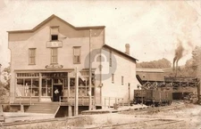 Ramsaytown PA Pennsylvania Coal Mine Co. Store c1910 RPPC Photo Postcard COPY