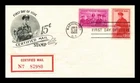US COVER CERTIFIED MAIL FIRST DAY ISSUE SCOTT FA1 COMBO ARTCRAFT