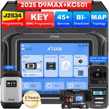 USED XTOOL D9MAX+KC501 IMMO Key Programming J2534 Programming Diagnostic Scanner