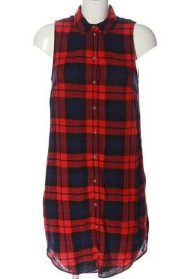 H&M DIVIDED Robe chemisier Dames Robe T EU 34 bleu-noir-rouge style décontracté - Photo 1/4