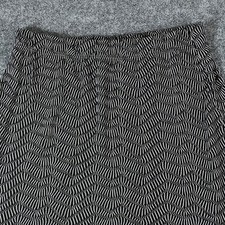 SOUTHERN LADY Black White Abstract Print Maxi Skirt Women's Size M