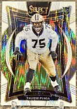 2024 Panini Select White Shock Taliese Fuaga /199