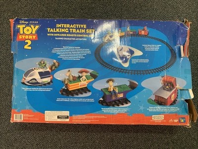 Toy Story 2 Interactive Talking Thinkway Train Set- Open Box-See