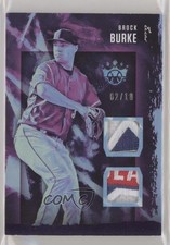 2020 Panini Diamond Kings DK Materials FOTL Purple 2/10 Brock Burke #DKM-BU im0